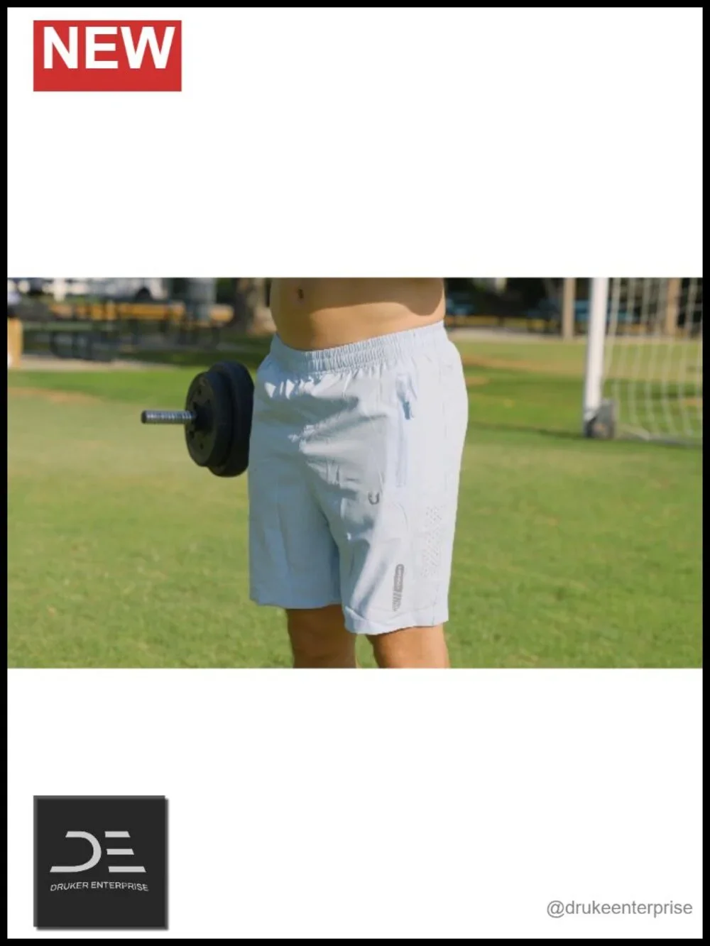 Men's Athletic Running Shorts Gym Workout Quick Dry 3 Zipper Pockets
